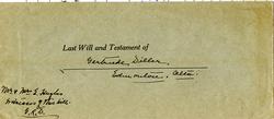  Envelope For Gertrude Diller and J. Hilliard Rorke